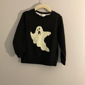 H&M Black and White Ghost Graphic Hoodie